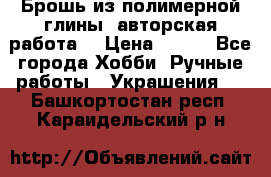 Брошь из полимерной глины, авторская работа. › Цена ­ 900 - Все города Хобби. Ручные работы » Украшения   . Башкортостан респ.,Караидельский р-н